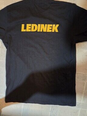 Black T-Shirt with Yellow Logo